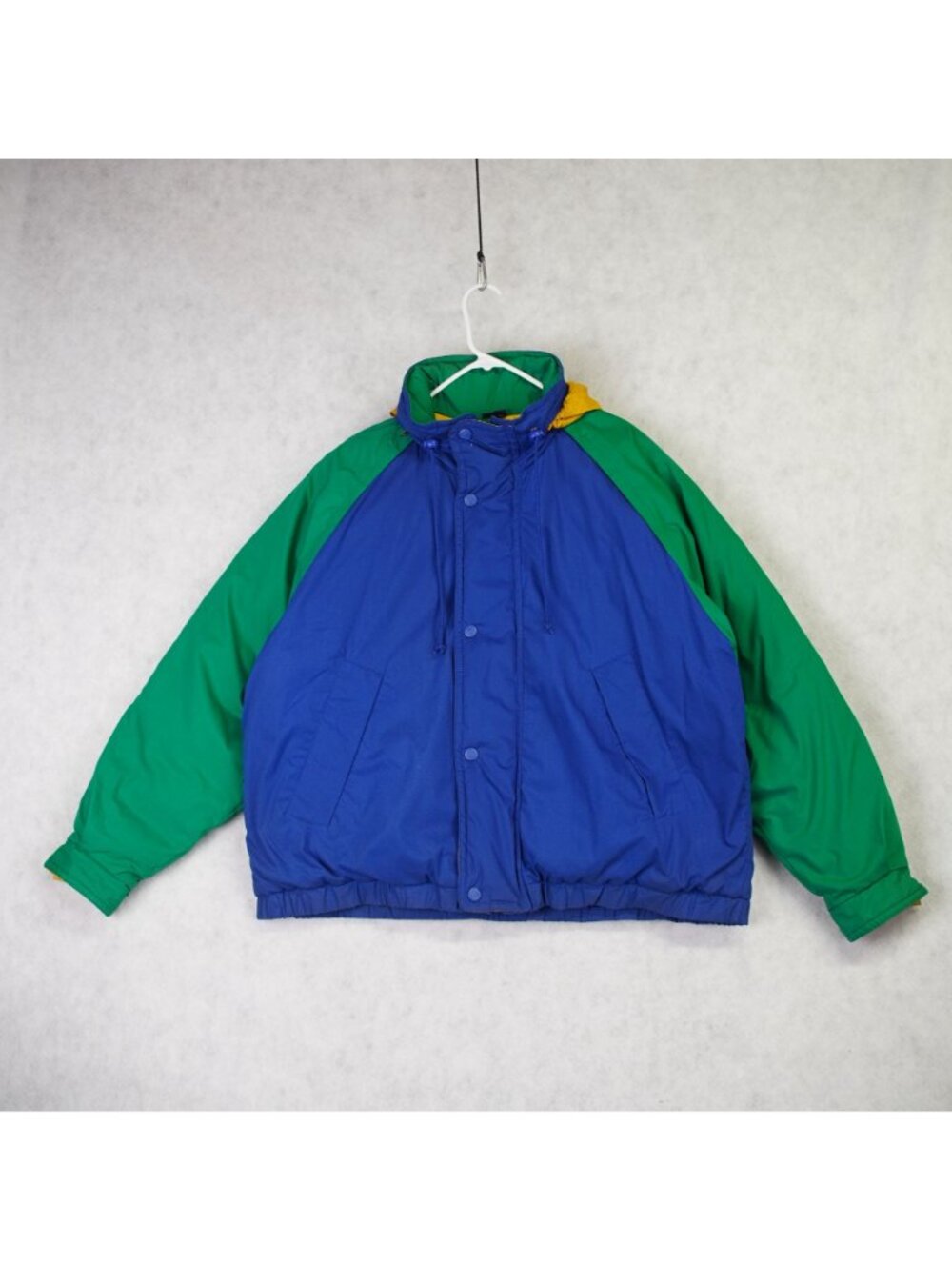 Vintage Mighty Mac Norsac Duck Down Puffer Jacket Mens XL Blue Green 80s-90s EUC - Picture 2 of 16